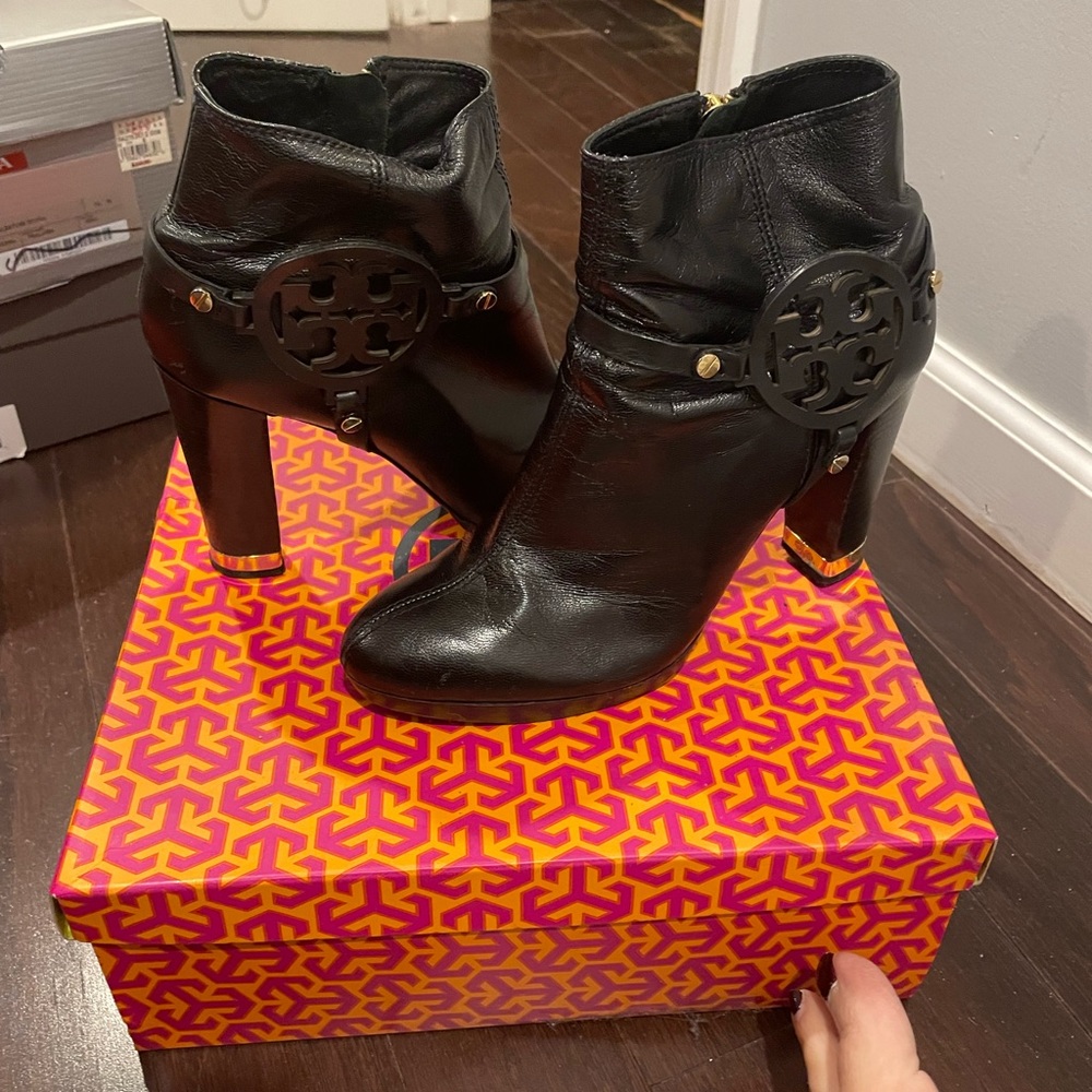 Black Tory Burch booties